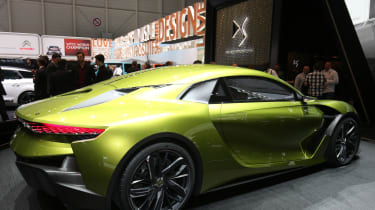 DS E-Tense concept car - Geneva 2016 - rear three quarters