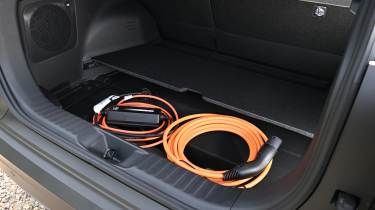 Toyota C-HR+ - boot, false floor and charging cable 