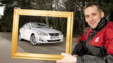 Picture frame around Lexus IS250