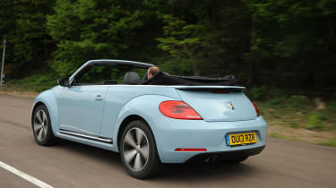 VW Beetle Cabriolet rear action