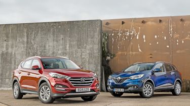 Hyundai Tucson vs Renault Kadjar - group test front