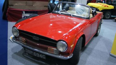 Triumph TR6 at the London Classic Car Show