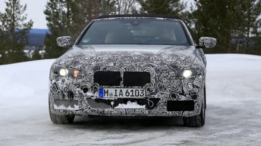 BMW 4 Series Convertible spies - front winter