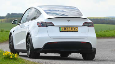 Tesla Model Y - rear cornering