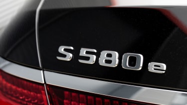 Mercedes S-Class S 580 e badge