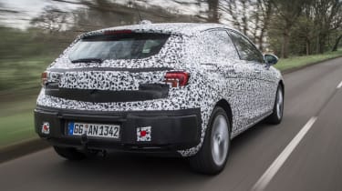 Vauxhall Astra prototype - rear tracking