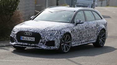 Audi RS4 Avant spies - front side
