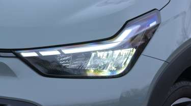 Toyota Aygo X testing in the UK - front headlight 