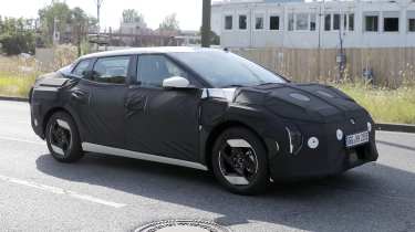 New Kia EV4 undergoing testing - front 