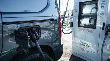 Vauxhall Combo van - charging port
