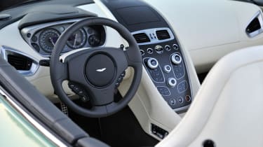 Aston Martin Vanquish Volante steering wheel