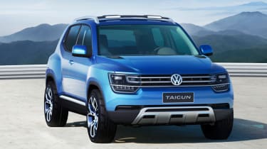Volkswagen Taigun front three-quarters