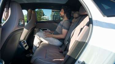 Jordan Katsianis sat in the Mercedes C-Class Electric