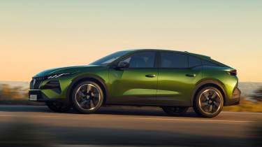 Peugeot E-408 facelift - side