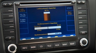 VW Golf Plug-in Hybrid display
