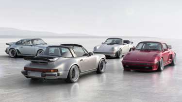 Singer 911 Turbo restomod Slantnose, Targa and Cabriolet - display