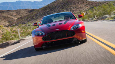 aston martin v12 vantage s coupe 2013 front on tracking