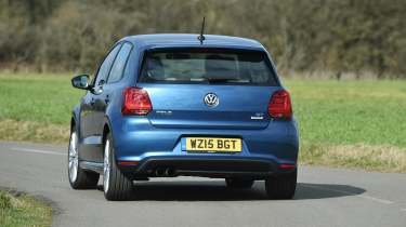 Small automatic cars for £11k - Volkswagen Polo, rear cornering 