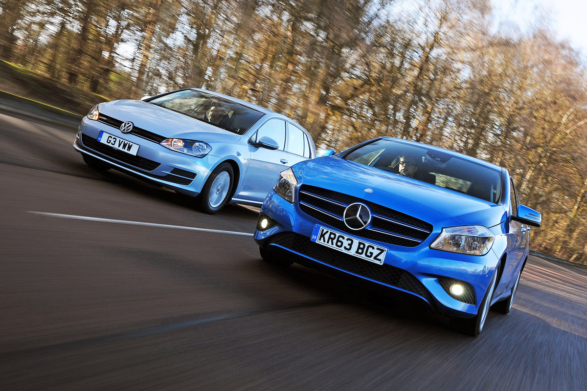 Volkswagen Golf Bluemotion vs Mercedes A180 CDI ECO  Auto 