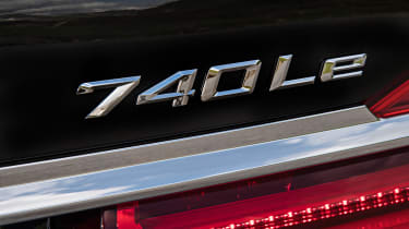 BMW 740e - rear badge