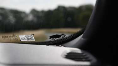 New Dacia Bigster 4x4 - window detail with the outline of a Dacia Bigster
