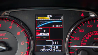 Subaru WRX STi dials 