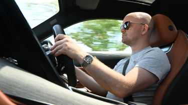 Alex Ingram driving the Mercedes-AMG GT 55
