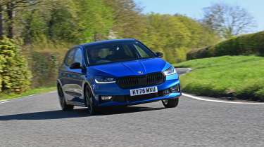 Skoda Fabia 130 long-term test - front cornering 