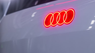 Audi A2 e-tron restomod - rear illuminated logo