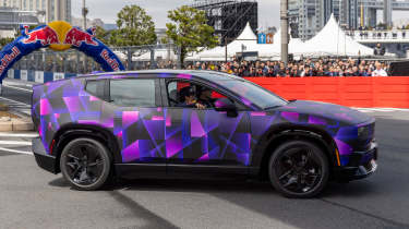 Honda 0 SUV prototype being driven by Max Verstappen - side 