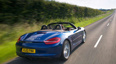 Porsche Boxster - blue rear tracking