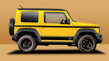 Twisted Suzuki Jimny (yellow) - side static