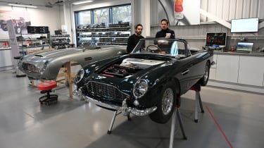 Little Car Company Aston Martin DB5s undergoing construction