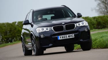 BMW X3 - front cornering