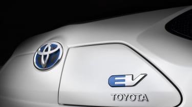 Toyota electric car badge