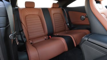 mercedes-amg c 43 coupe interior rear seats legroom