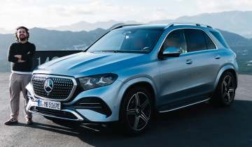 Jordan Katsianis with the Mercedes GLE