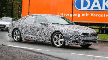 New Audi A8 spies side front