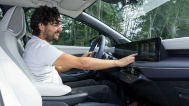 Jordan Katsianis in the Nissan Leaf