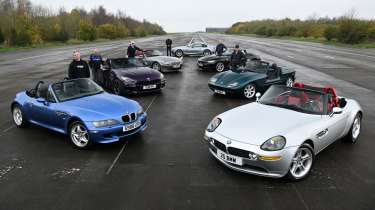 BMW Z car supertest - static with owners