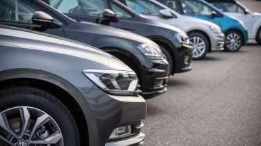 Car dealership forecourt