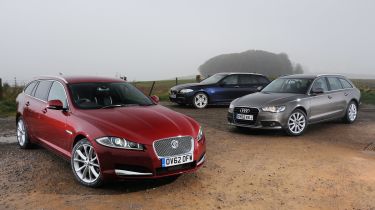 Jaguar XF Sportbrake vs BMW 5 Series Touring and Audi A6 Avant