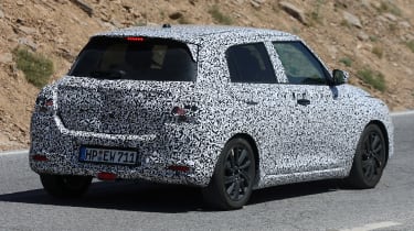 2023 Suzuki Swift test car - rear