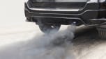 Car exhaust emitting grey smoke