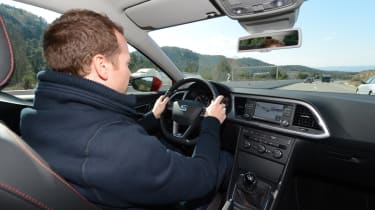 SEAT Leon SC driving