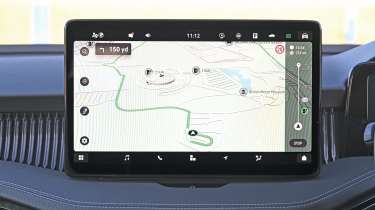 Skoda Superb touchscreen displaying navigation