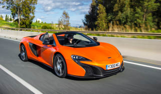 McLaren 650S Spider front action