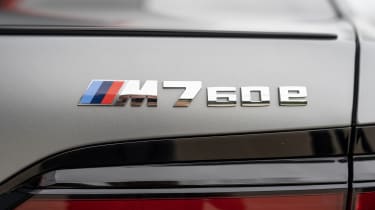 BMW 7 Series M760e badge
