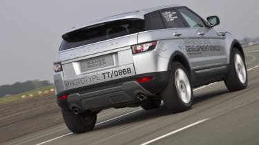Range Rover Evoque silver rear