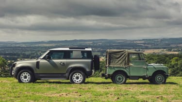 2019 Land Rover Defender and Land Rover Series I – side